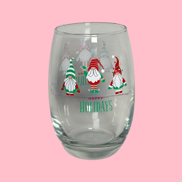 Christmas Themed Wine Glasses - Image 2