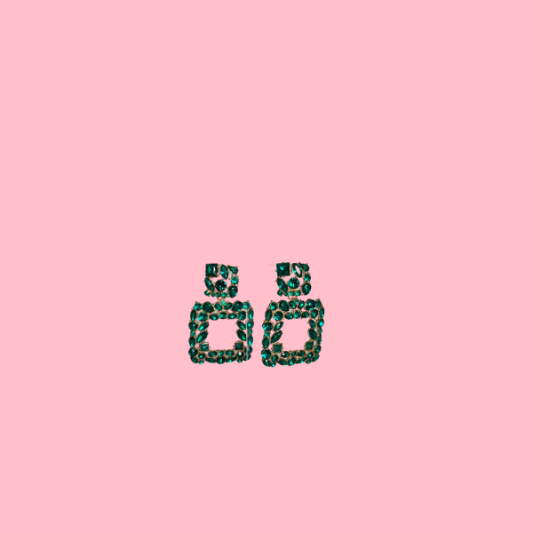 Bejeweled Square Earrings - Image 7