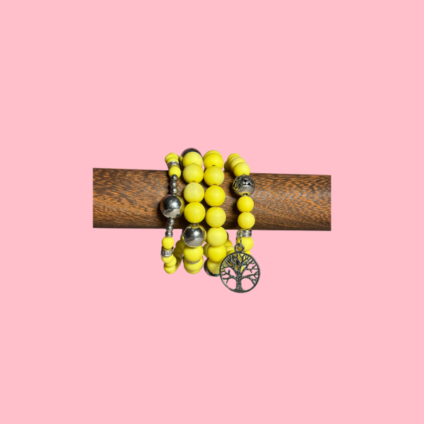 Yellow Bracelet Set