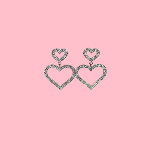 Silver Heart Earrings