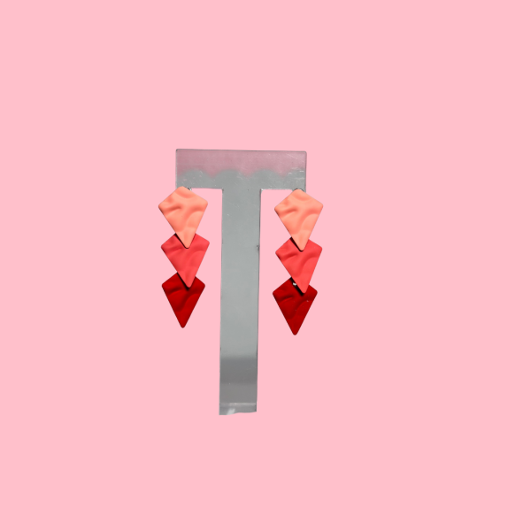 Triangle Drop Earrings - Image 2